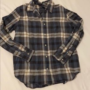 Gap Long Sleeve Button Down Plaid Shirt XL